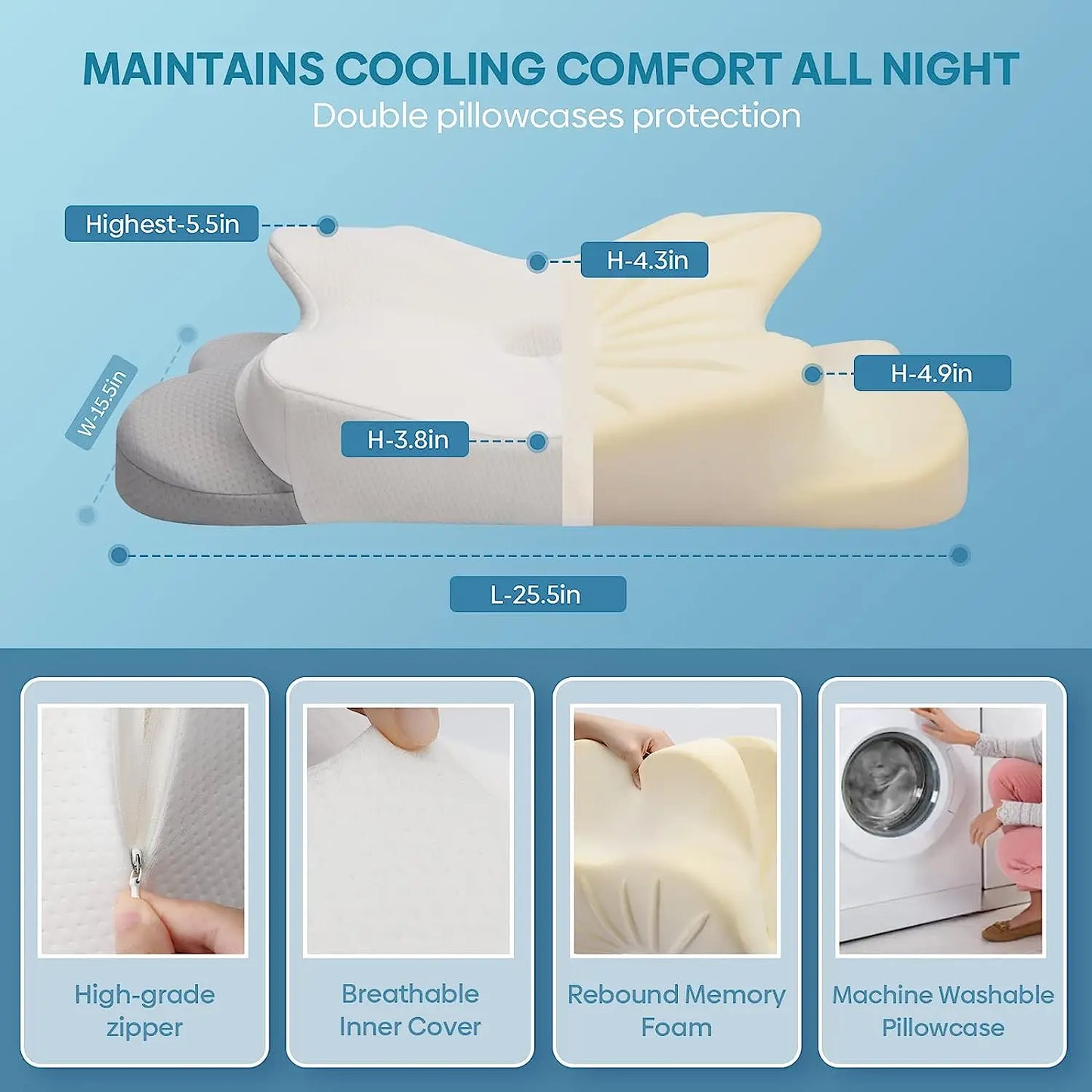 Nuvell®  Ultra Contour Relief Pillow